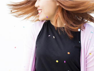 Girl with Confetti