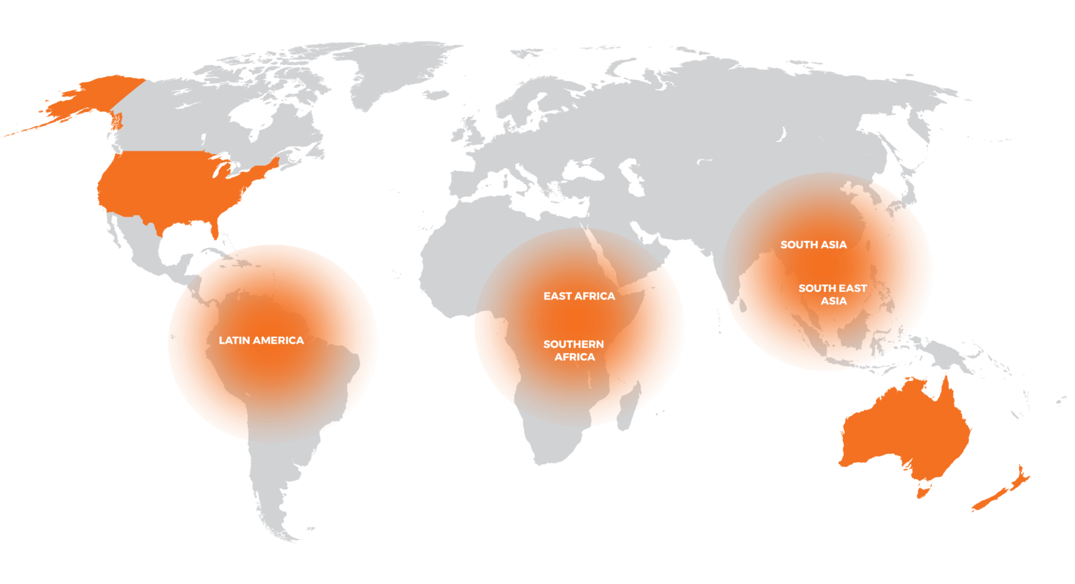Global operation regions map