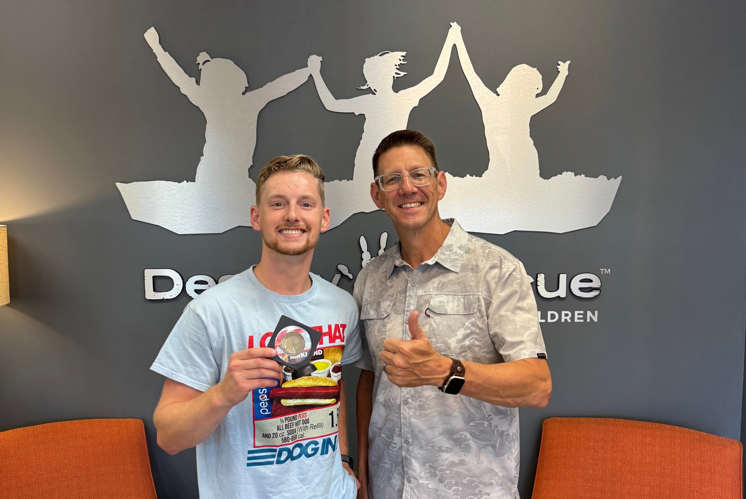 Isaac and Jason Tash, CEO of Destiny Rescue USA