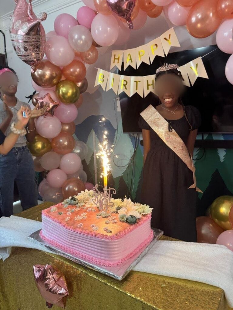 Camila smiles brightly while recently celebrating her 16th birthday in the shelter