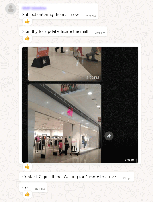 After building a rapport with the trafficker, they agreed to meet in a local mall so that she could give Caleb a couple of her daughters to abuse